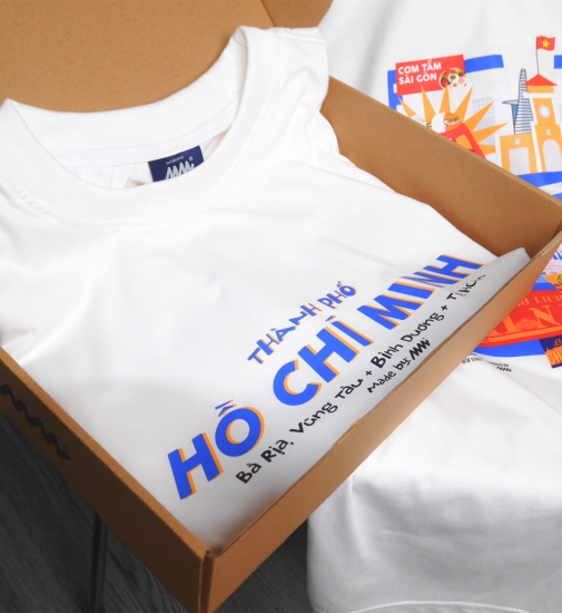 Áo thun không cổ MiA Style - Kỷ niệm sáp nhập Hồ Chí Minh - Bình Dương - Vũng Tàu