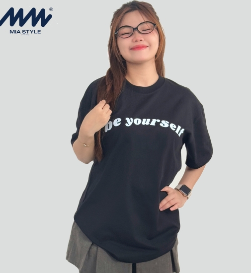Áo Thun Unisex MIA Style Chính Hãng Màu Đen, Vải Cotton 2 Chiều Dày Dặn Cao Cấp In 3D