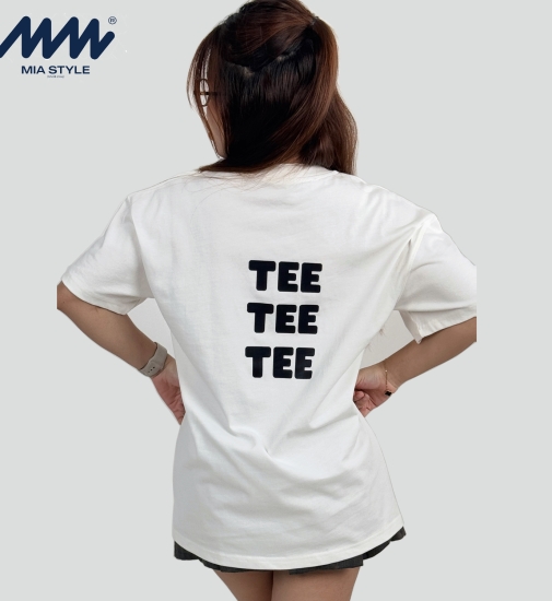 Áo Thun Unisex MIA Style Chính Hãng Màu Trắng, Vải Cotton 2 Chiều Dày Dặn Cao Cấp In 3D