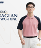 Áo Polo Nam Nữ Cotton Raglan Classic MIA STYLE | Phối Tay Năng Động, Thoáng Mát